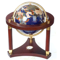глобус на триноге со встроенными часами